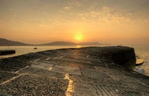 Greeting the Dawn - The Cobb Lyme Regis.jpg